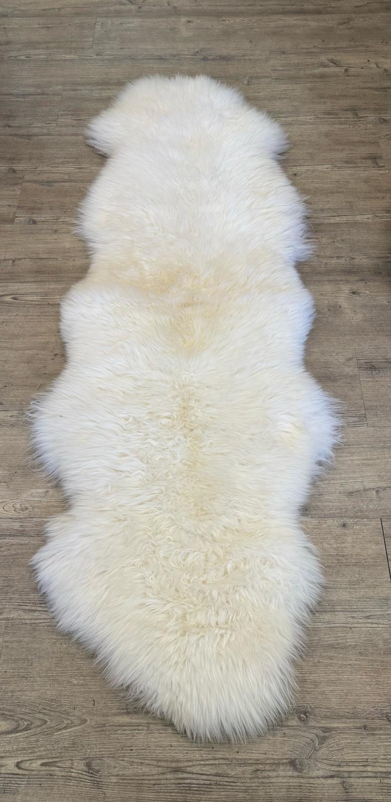 Lammfell Doppelfell weiß