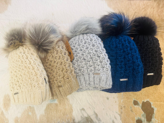 Bommelmützen mit Alpakawolle
