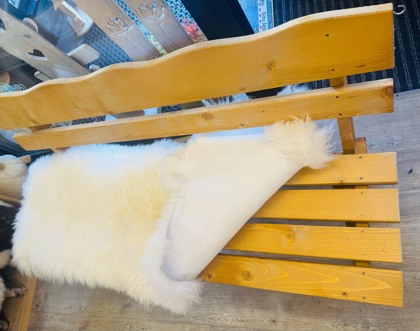 Lammfell Doppelfell weiß