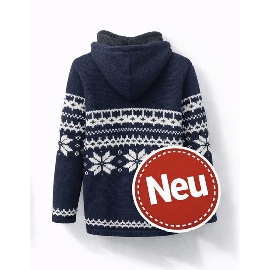 Loisel's Alpaka Wolljacke marineblau