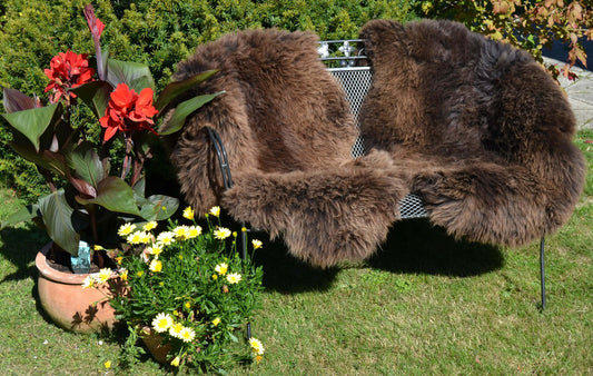 Braunes Merino-Schaffell