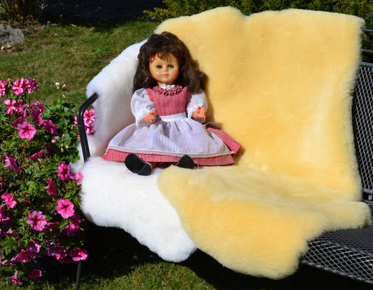 Medizinisches Baby-Lammfell (gelb)