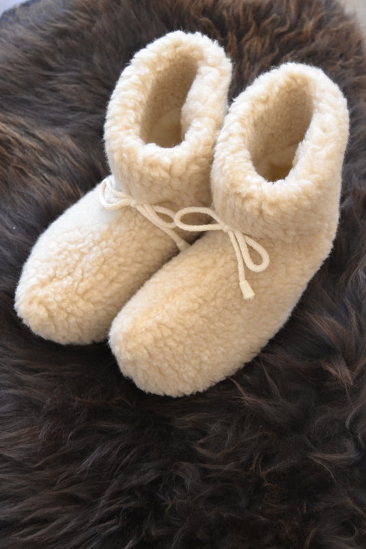 Schafwoll-Hausschuhe