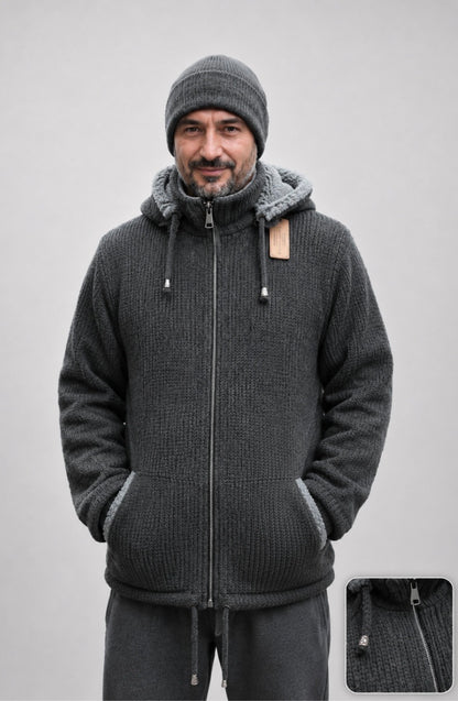 Loisel's Alpaka Wolljacke/Anthrazit