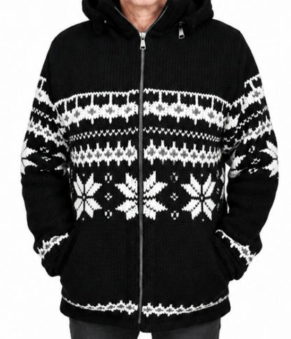 Loisel's Alpaka Wolljacke “Schwarz”