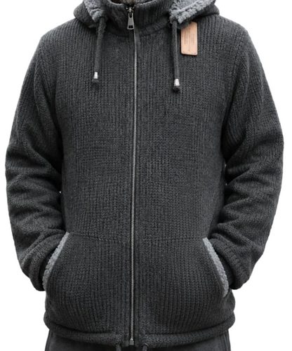 Loisel's Alpaka Wolljacke/Anthrazit
