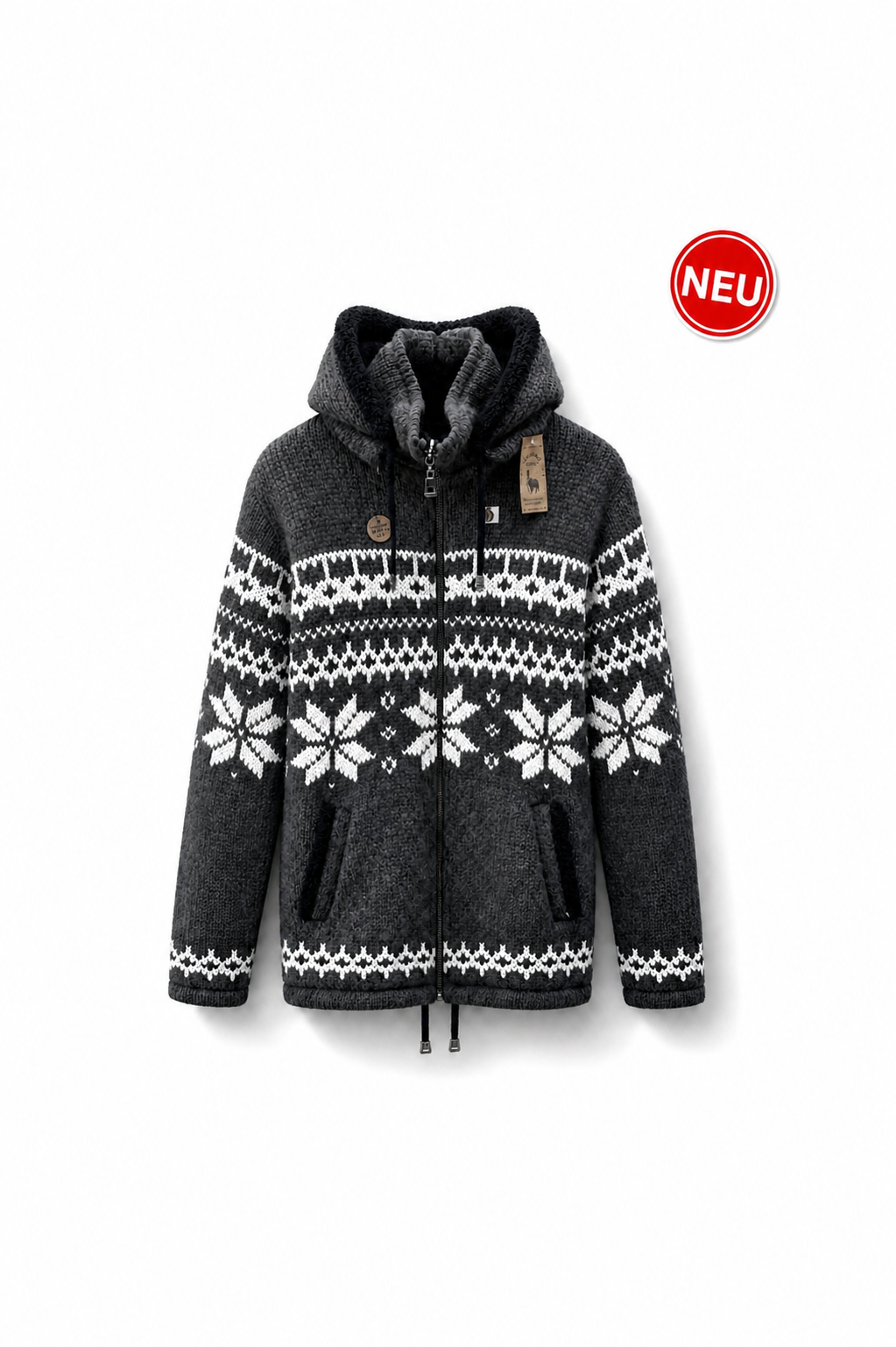 Loisel's Alpaka Wolljacke grau