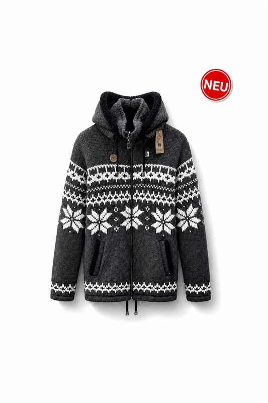 Loisel's Alpaka Wolljacke grau