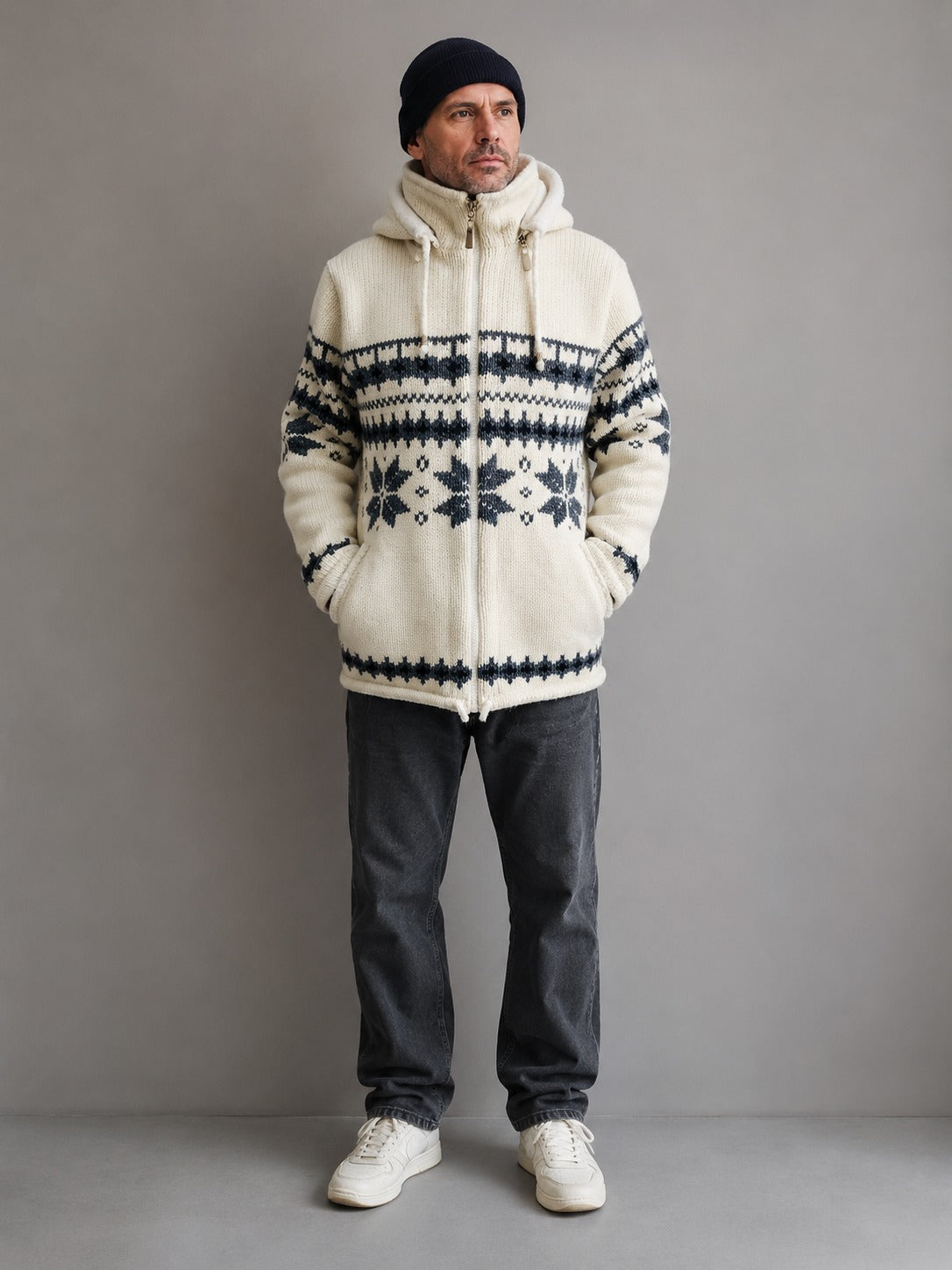 Loisel's Alpaka Wolljacke hell