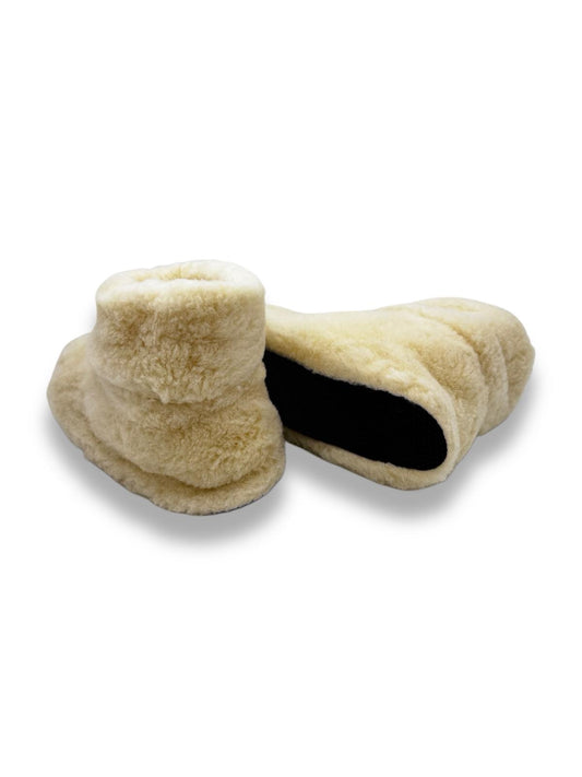 Schafwoll-Hausschuhe 'Weiß'