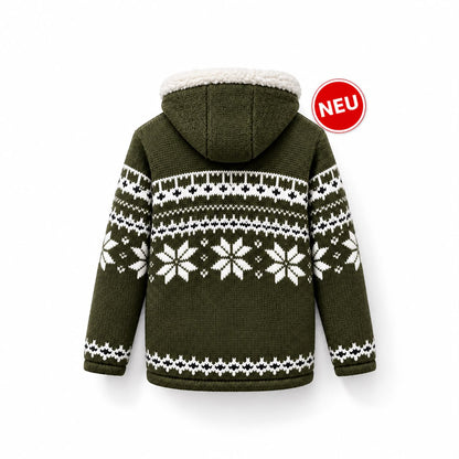 Loisel's Alpaka Wolljacke Olivgrün