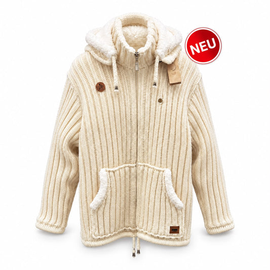 Loisel's Alpaka Wolljacke Hellbeige