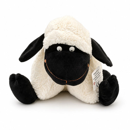 Klappkissen in Tierform "Merle, das Schwarzkopfschaf"