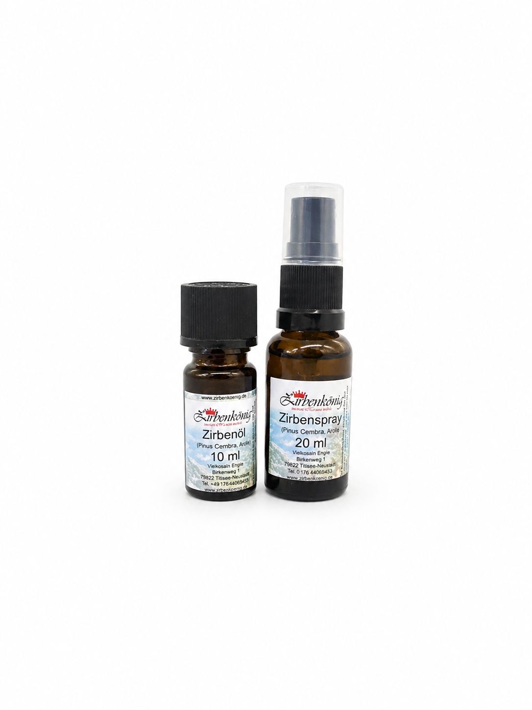 Zirbenöl (10 ml), Zirbenspray (20 ml)