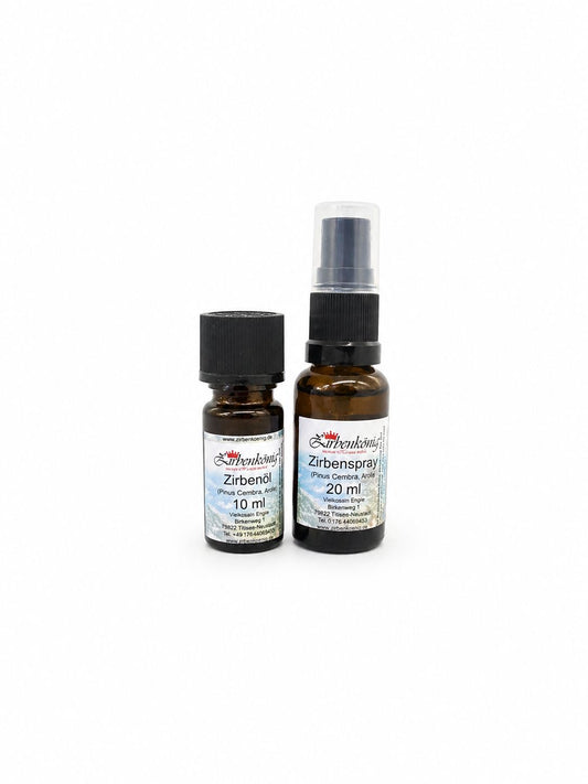 Zirbenöl (10 ml), Zirbenspray (20 ml)