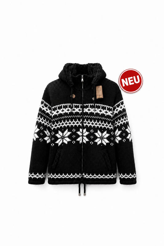 Loisel's Alpaka Wolljacke “Schwarz”