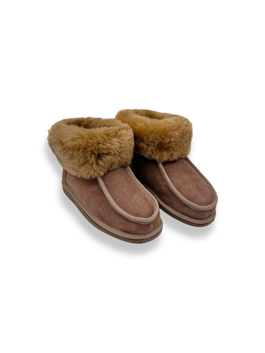 Lammfell Hausschuhe mit Fellrand für Damen & Herren