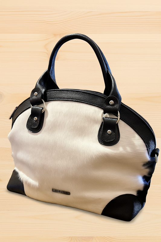 Loisel's Kuhfelltasche Weiß